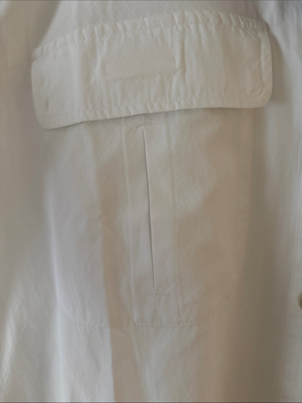 Eddie Bauer White Short-Sleeve Button Front Camp Shirt - Picture 7 of 15
